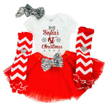 Baby Girl 1st Christmas Personalized Outfit, First Christmas Outfit