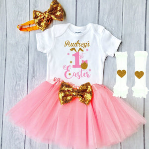1st Easter Personalized Outfit Baby Girl My First Easter Outfit