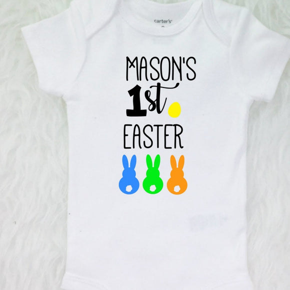 boys 1st easter personalized outfit