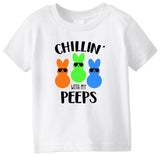 personalized easter outfit for boys chillin' with my peeps