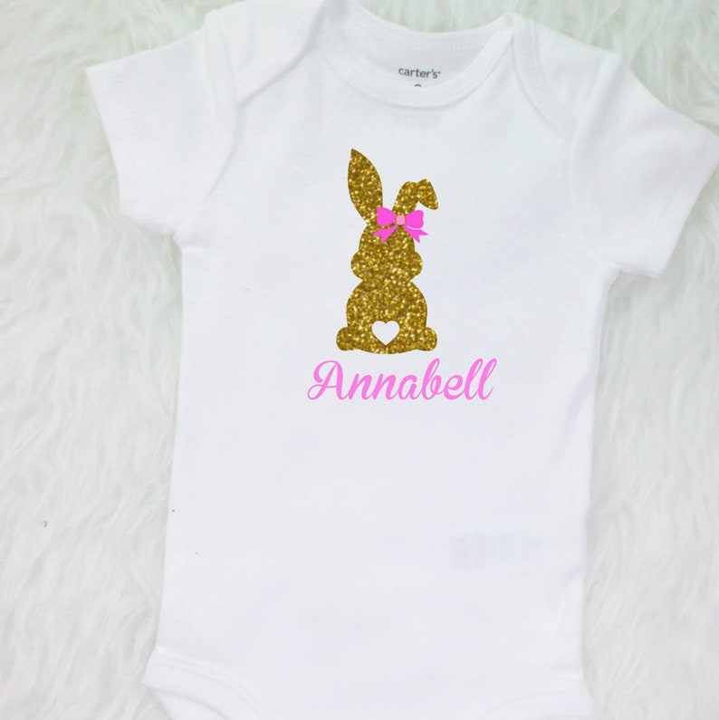 personalized easter bodysuit for girls