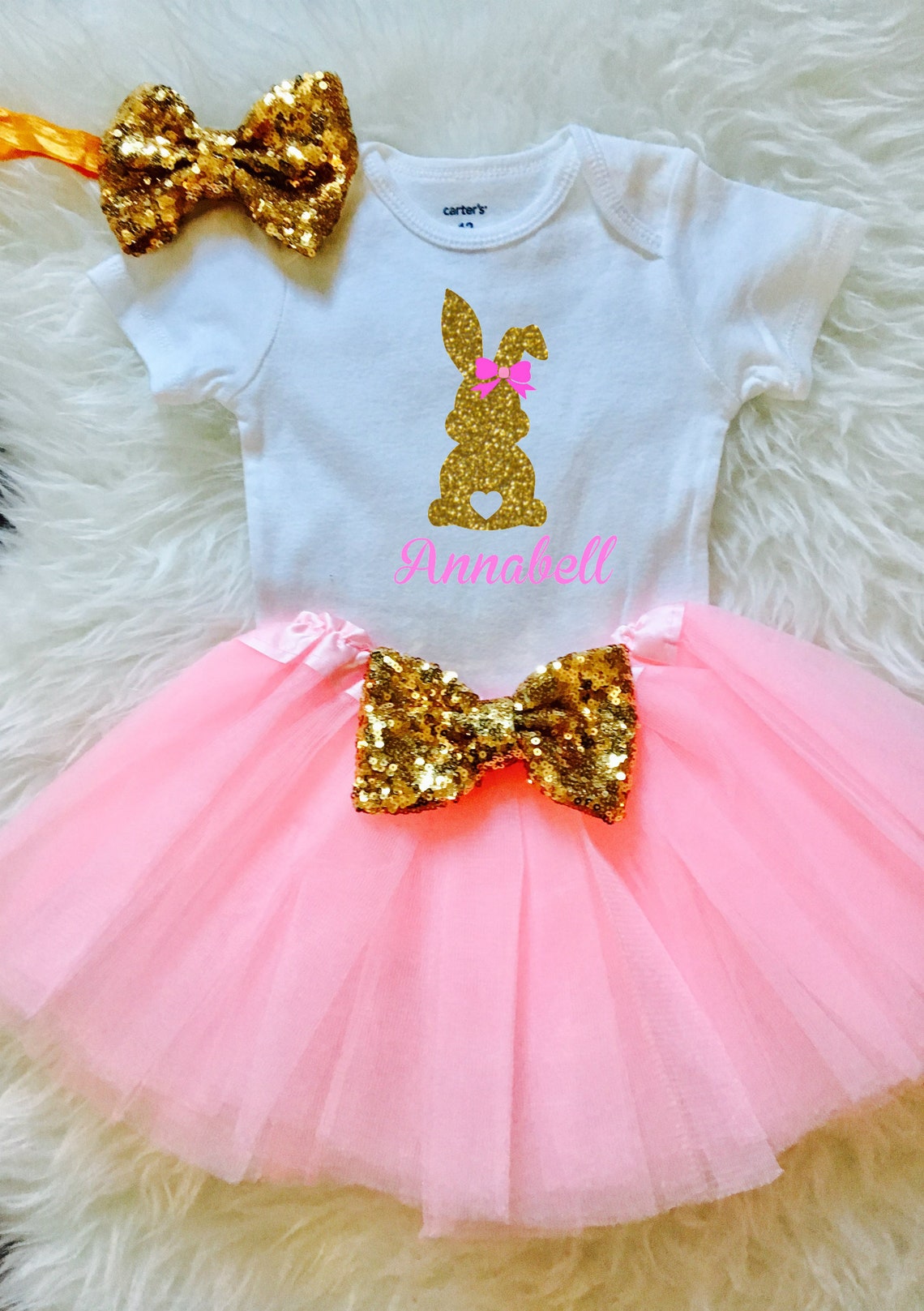 easter bunny personalized outfit