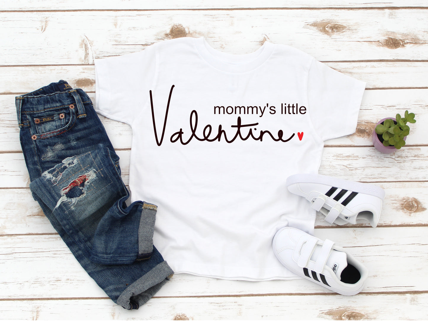 Mommy's Little Valentine Personalized Boys Outfit (with or w/o name)