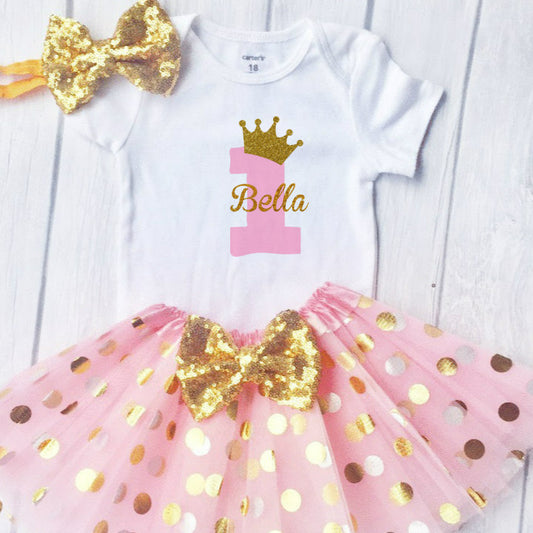 First Birthday Outfit Girl, 1st Birthday Girl Outfit, Birthday Princess Any Name