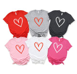 Valentines Day Shirt For Women - Cute and Modern Heart Design